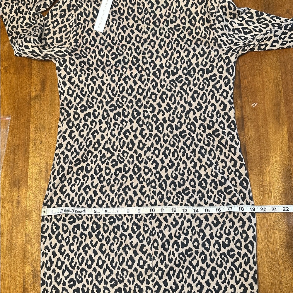 TRINA TURK, leopard print lightning dress size 8 NWT - Picture 13 of 13